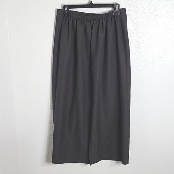 Gray Straight Midi-Skirt, Size 14 - Picture 3 of 6